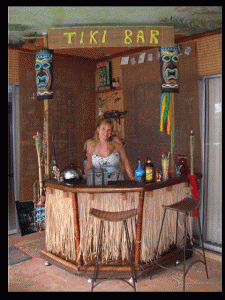Colleen at the Tiki Bar