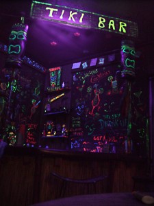 Our Tiki Bar at Night